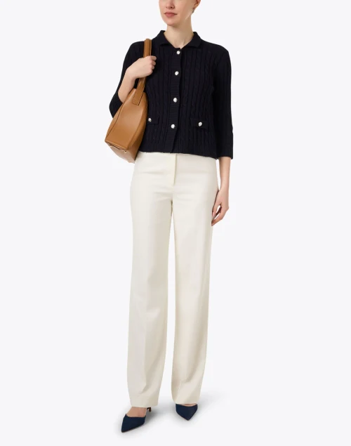 Salita Navy Cable Knit Jacket