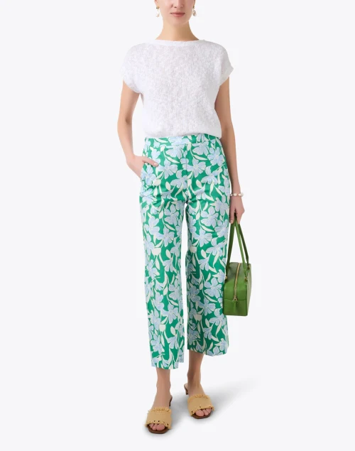 White Cotton Linen Sweater