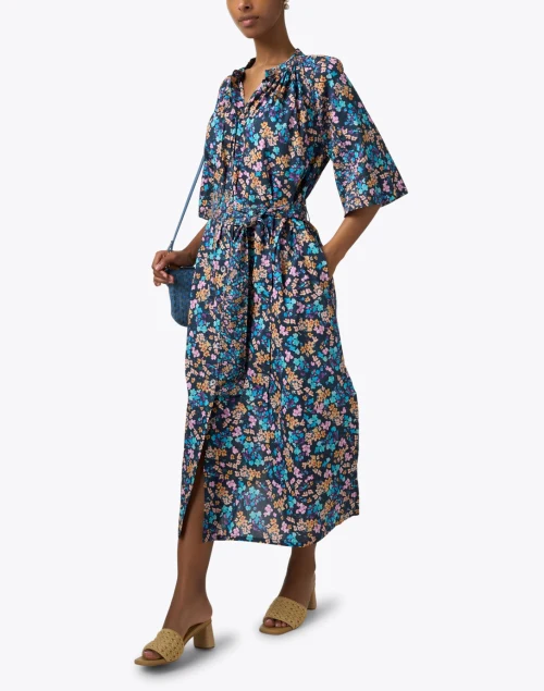 Clover Multi Print Cotton Dress