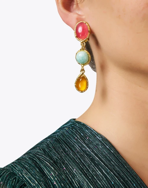 Cascade Multi Stone Earrings