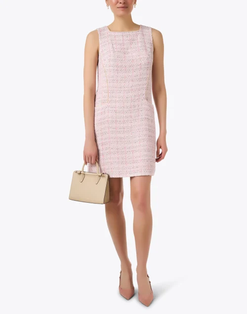 Camellia Pink Tweed Dress