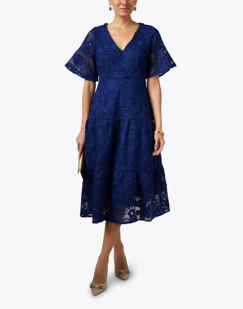 Ellery Navy Lace Dress