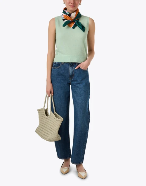 Sage Green Cashmere Top