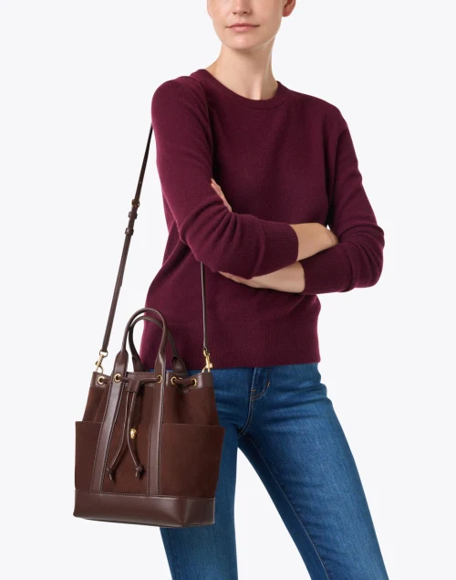 Goody Bag Brown Suede Bag