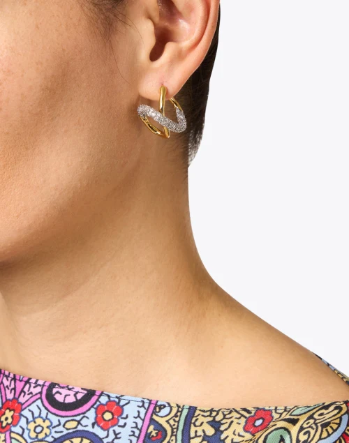 Solanales Gold Twist Earrings