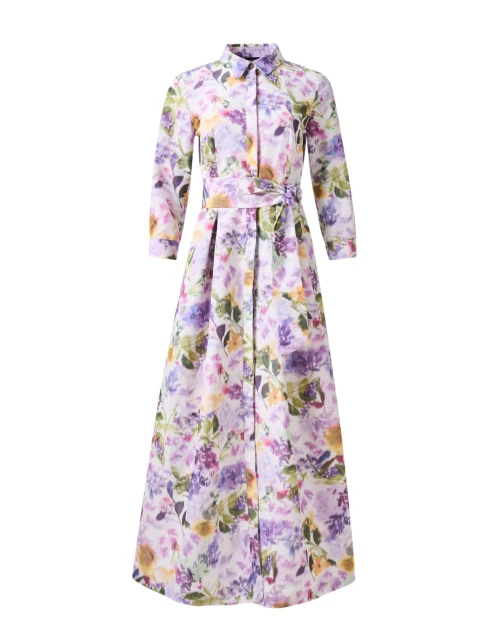 Lavender Floral Print Dress