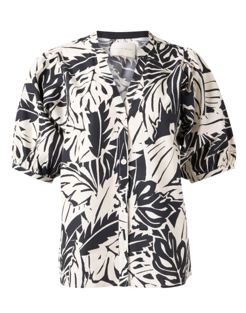 Asteria Black and White Print Blouse
