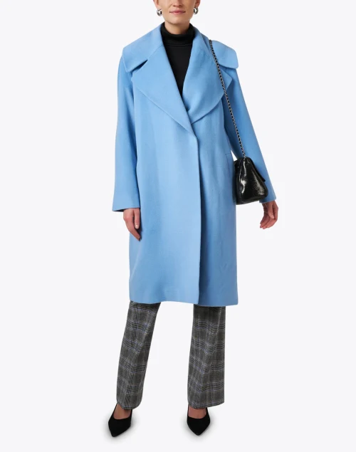 Light Blue Wool Coat