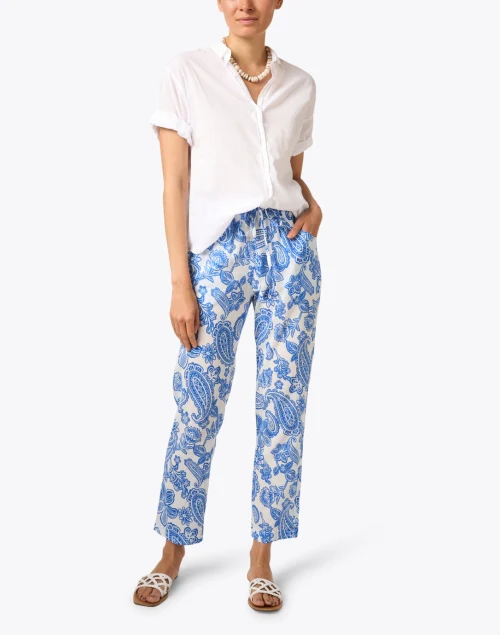 Channing White Cotton Shirt