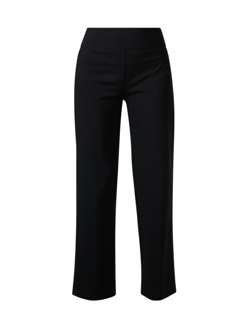 Black Wide Leg Pull On Pant
