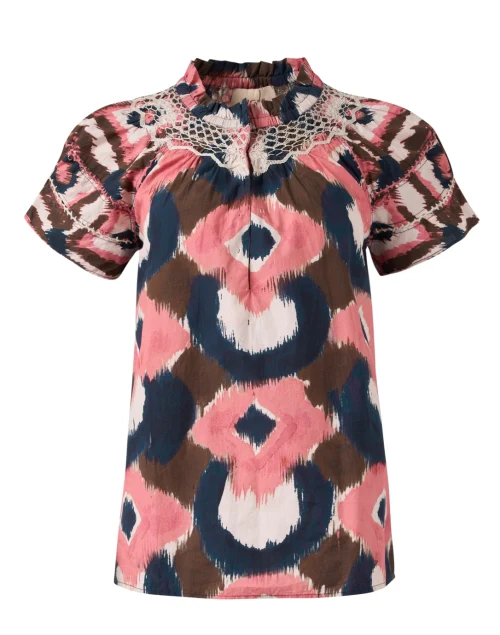 Rosie Multi Ikat Cotton Top