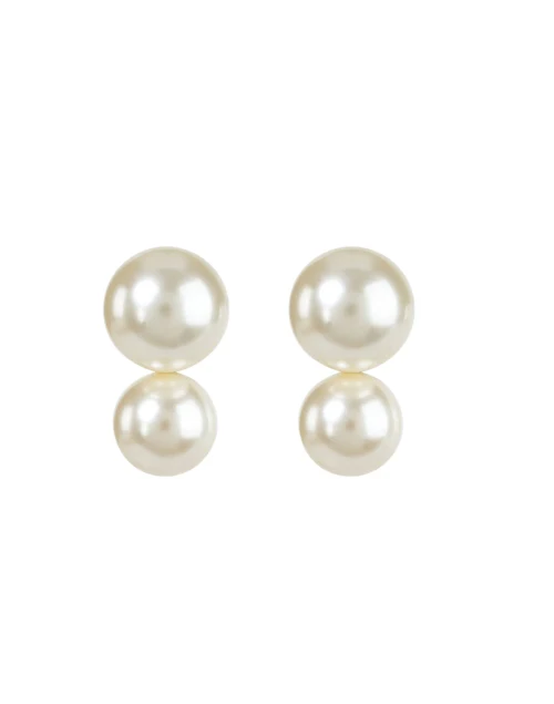 Gretel Double Pearl Earrings