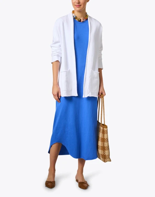 Barbara White Cotton Cardigan