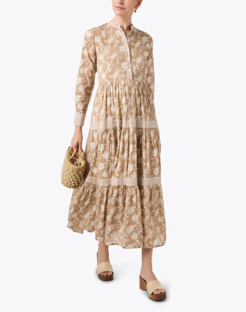 Diwali Beige Floral Print Dress
