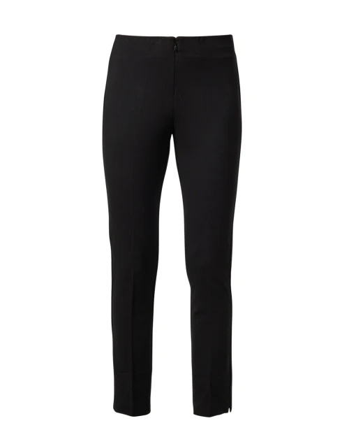 Kaylee Black Knit Front Zip Pant