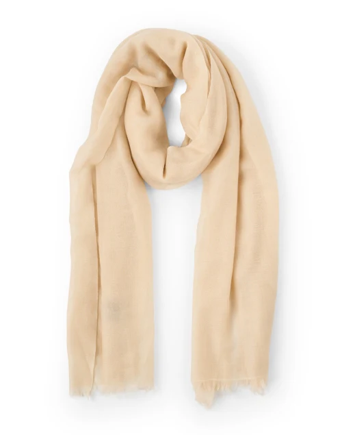 The Legere Beige Cashmere Scarf