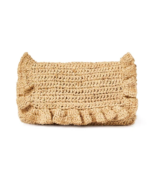 Riwana Beige Raffia Bag