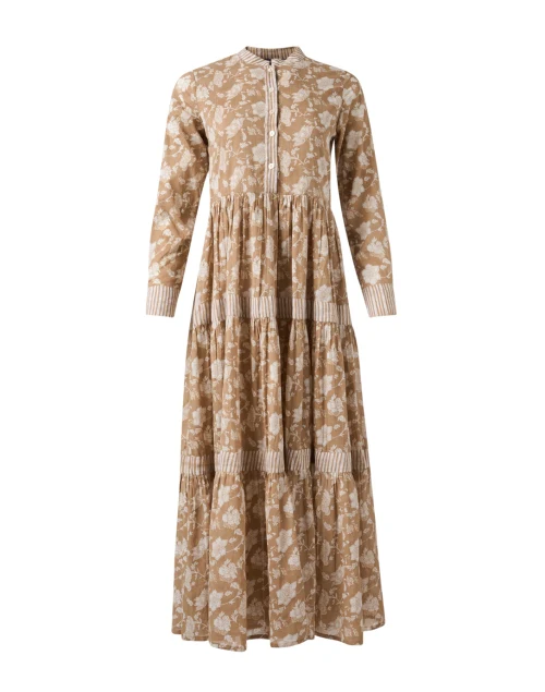 Diwali Beige Floral Print Dress