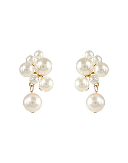 Perlita Pearl Cluster Drop Earrings
