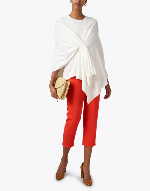 White Wrap with Tab Closure