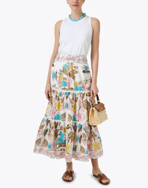 Marni Multi Floral Print Skirt