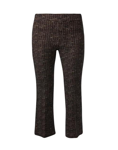 Leo Metallic Brown Crop Flare Pant