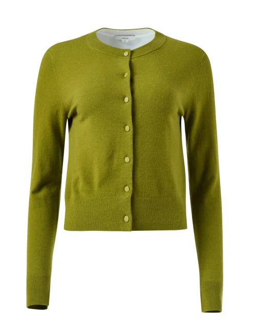 Green Wool Cashmere Cardigan