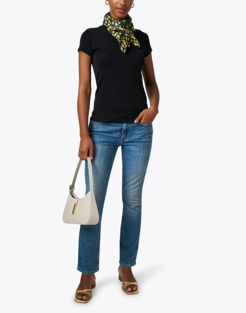 Navy Knit Top