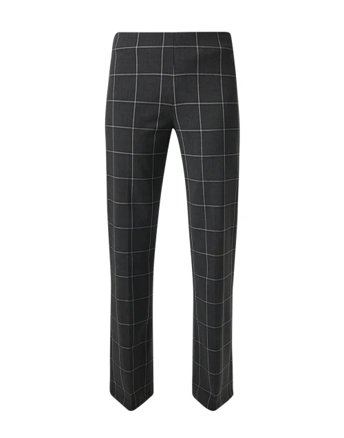 Jules Grey Windowpane Knit Pull On Pant