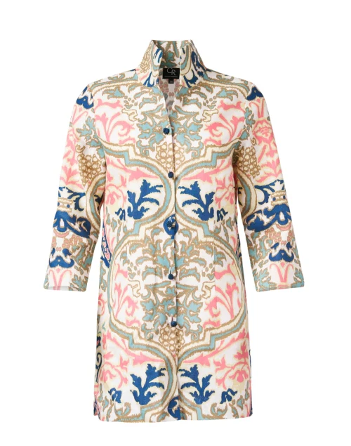 Rita Multi Print Linen Jacket