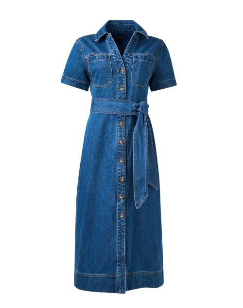 Tabby Blue Denim Shirt Dress