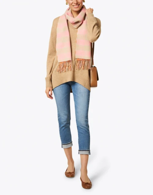 Relaxed Fit Slim Blue Cropped Jean