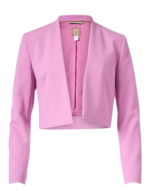 Jibelara Pink Open Cropped Jacket