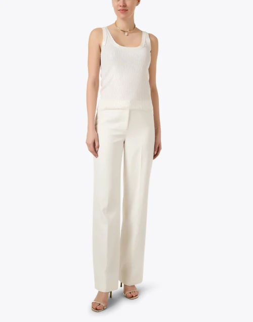 Isla Ivory Wool Sleeveless Sweater