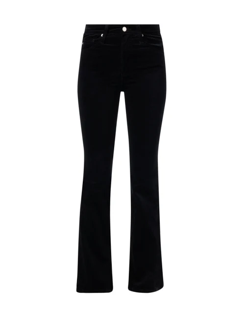 Farrah Black Velvet Bootcut Jean