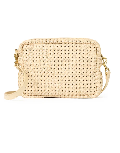 Midi Sac Cream Leather Crossbody Bag