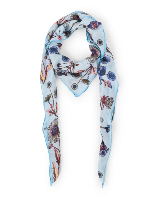 Margherita Blue Floral Print Scarf