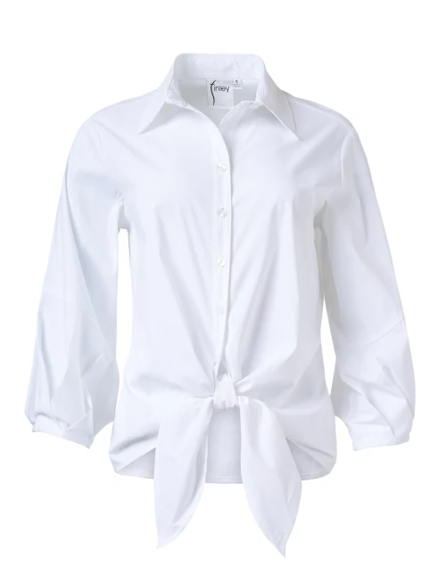 Emmy White Tie Front Shirt