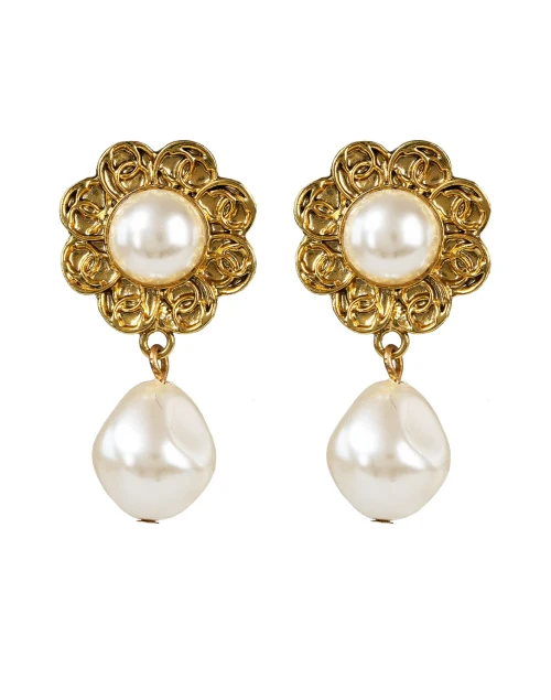 Brilynn Gold Pearl Drop Earrings