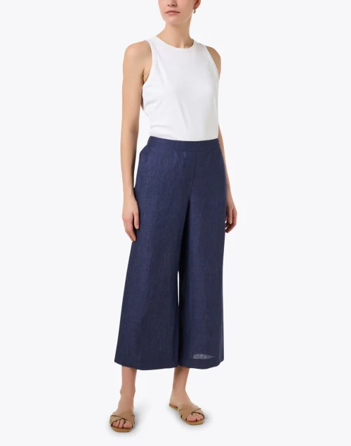 Delft Blue Linen Pant