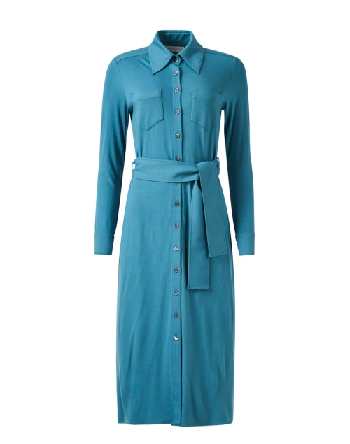 Victoria Blue Shirt Dress