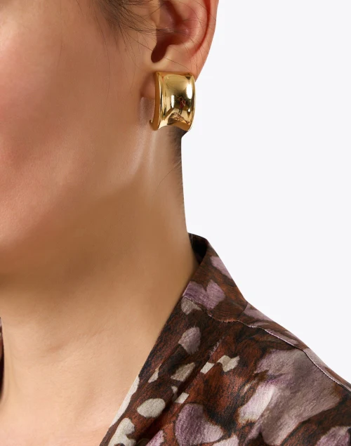 Gold Clip Hoop Earrings