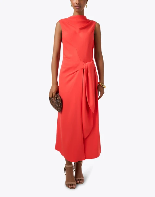 Papaya Red Dress