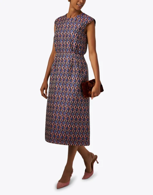 Multi Print Midi Dress
