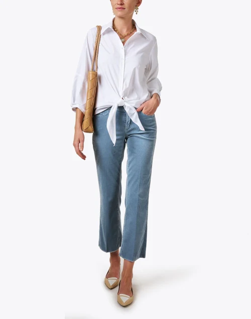 Emmy White Tie Front Shirt