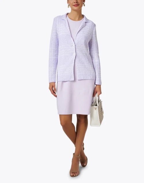 Olbia Lilac and White Plaid Jacket