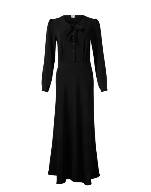 Ariel Black Tie Neck Dress