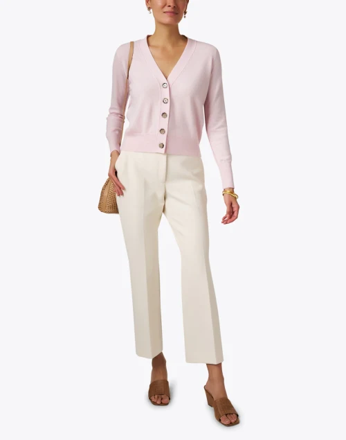 Pink Wool Cashmere Cardigan
