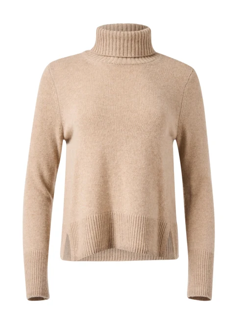 Wylan Beige Cashmere Sweater