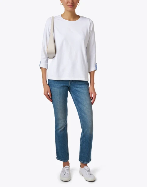 White Cotton Panel Top
